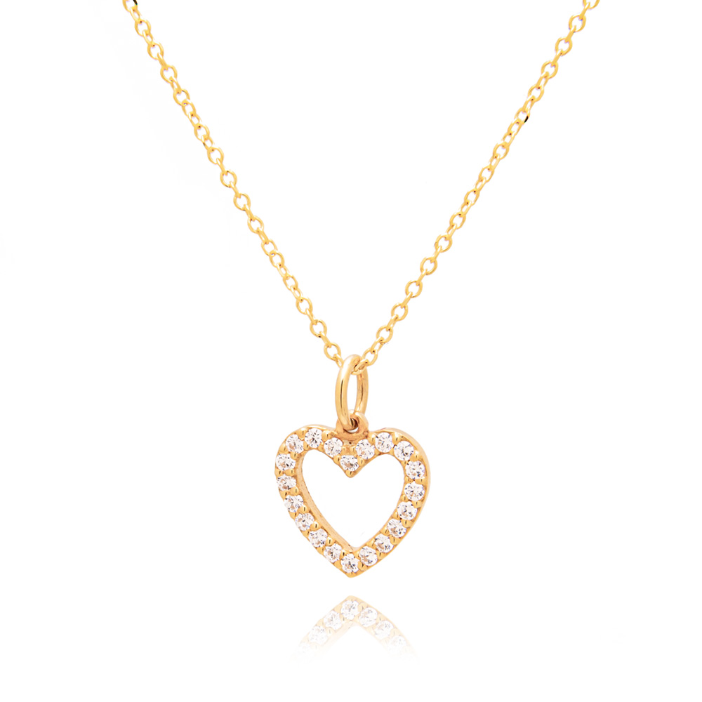 Heart Gold Necklace - Gold Necklace for Women- Gold Vermeil – MOSUO